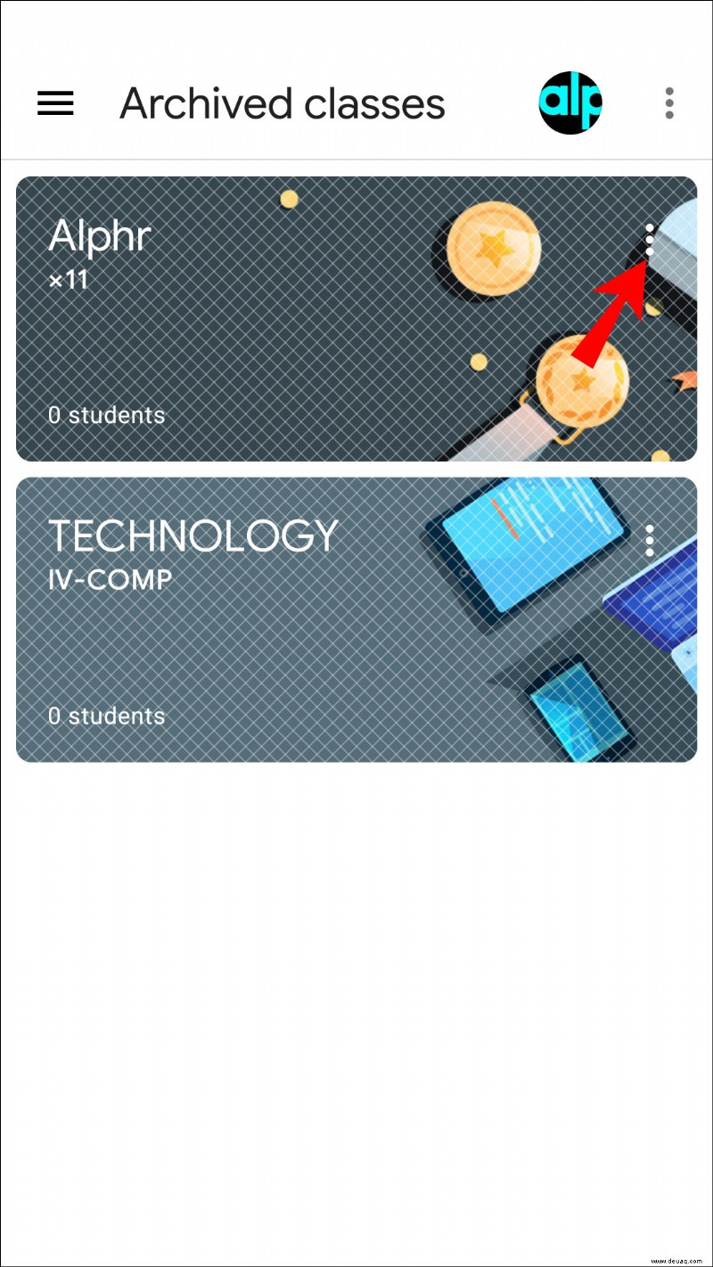 So löschen Sie eine Klasse in Google Classroom