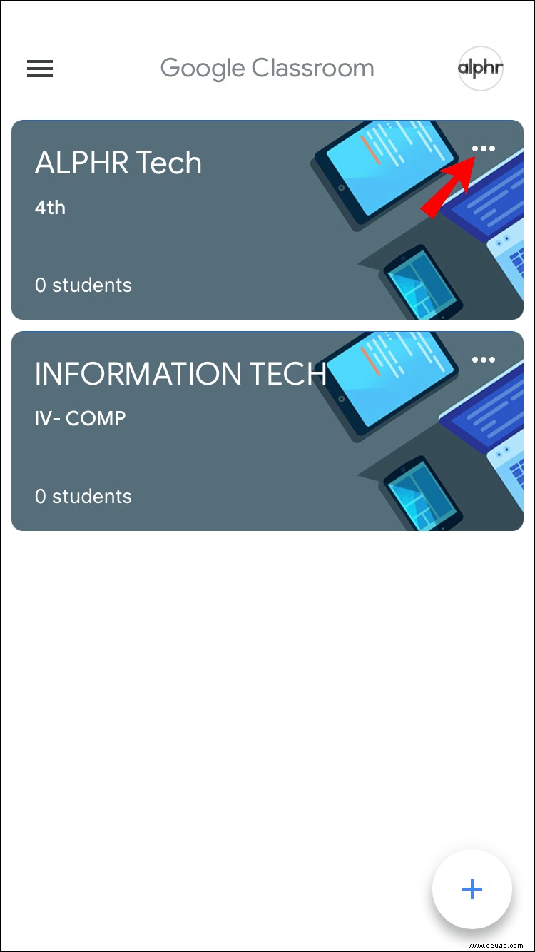 So löschen Sie eine Klasse in Google Classroom