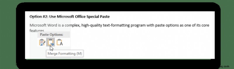 Einfügen in Microsoft Word ohne Formatierung auf einem PC oder Mobilgerät