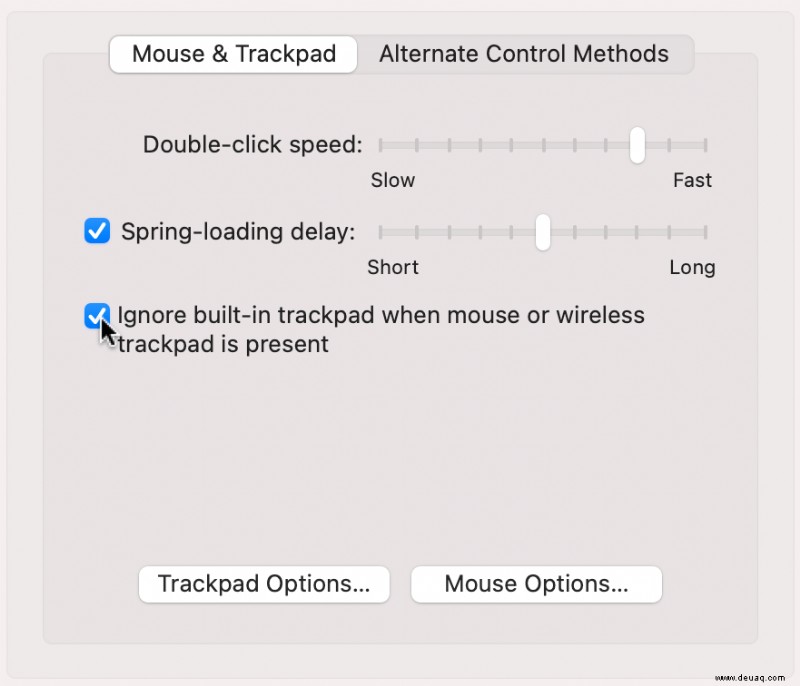 So deaktivieren Sie das Trackpad auf einem MacBook bei Verwendung einer Maus