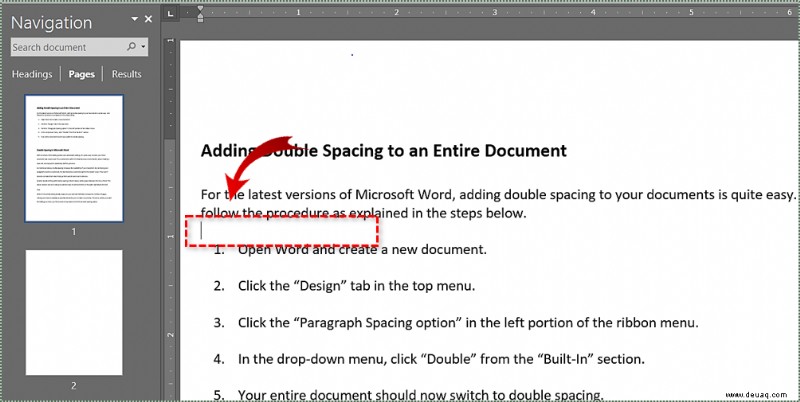 So löschen Sie eine Seite in Microsoft Word