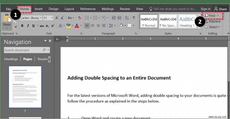 So löschen Sie eine Seite in Microsoft Word