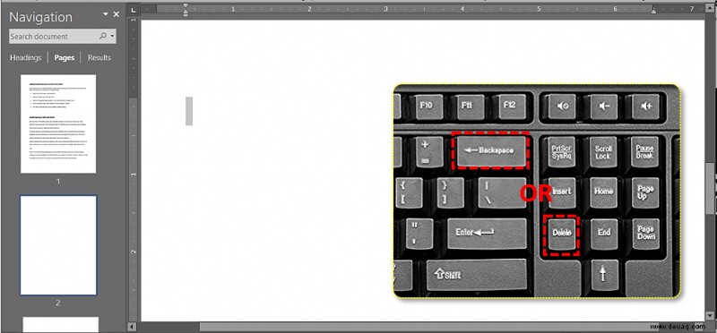So löschen Sie eine Seite in Microsoft Word
