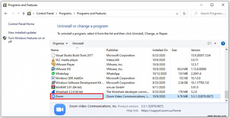 So deinstallieren Sie Zoom von einem PC oder Mobilgerät