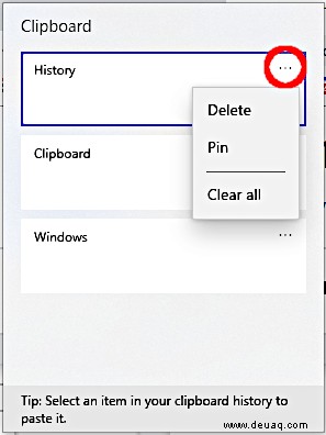 So zeigen Sie den Verlauf der Windows 10-Zwischenablage an