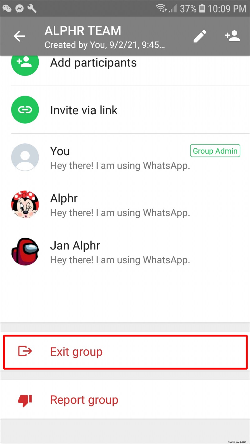 So löschen Sie eine Gruppe in WhatsApp