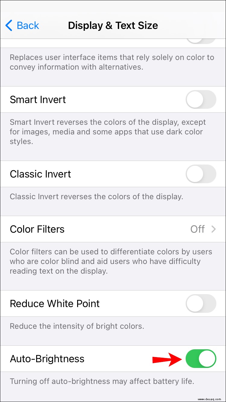 So deaktivieren Sie die automatische Helligkeit auf einem iPhone
