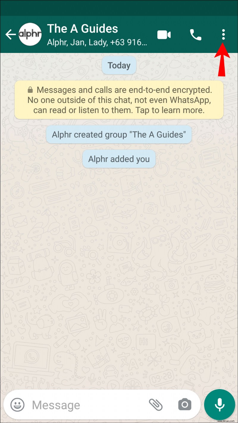 So blockieren Sie eine Gruppe in WhatsApp