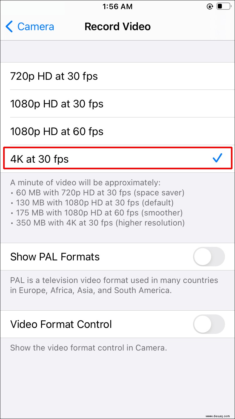 Wie lange kann ein iPhone ein Video aufnehmen? Es kommt darauf an