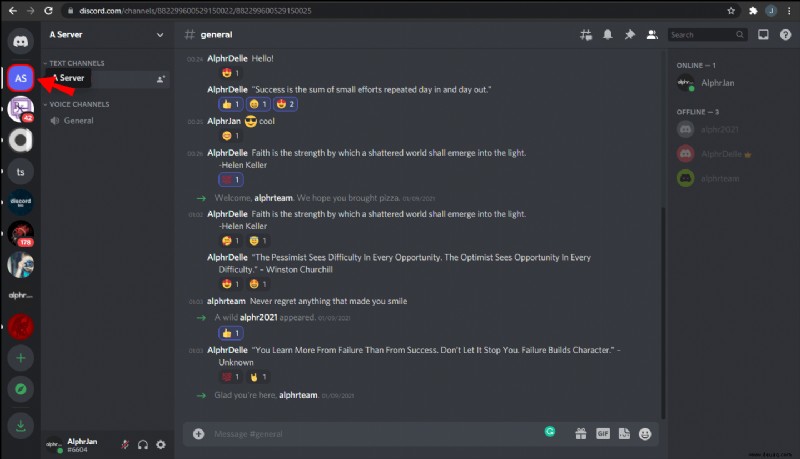 Wie man die Mitgliederzahl in Discord anzeigt