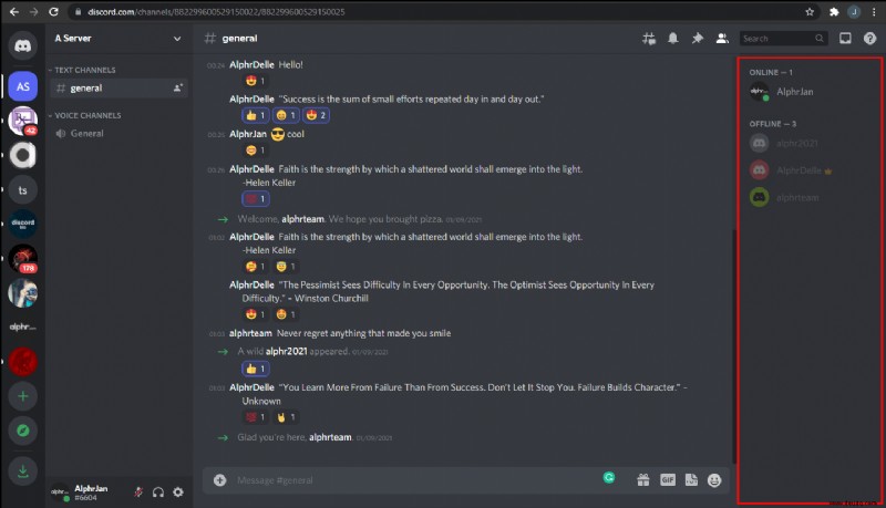 Wie man die Mitgliederzahl in Discord anzeigt