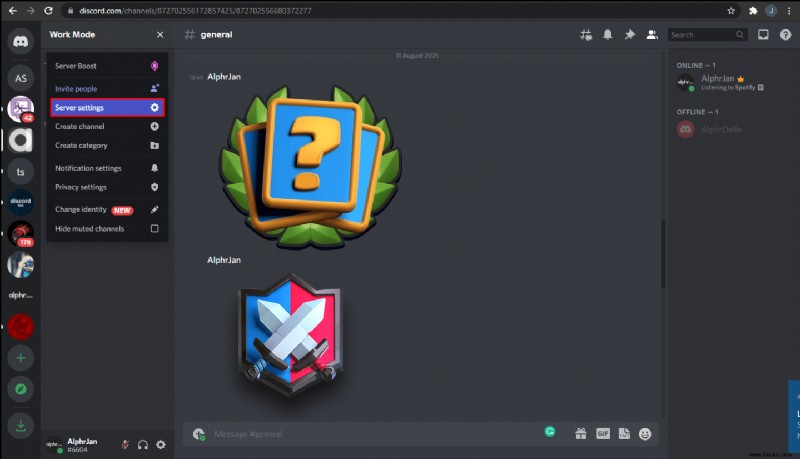 Wie man die Mitgliederzahl in Discord anzeigt