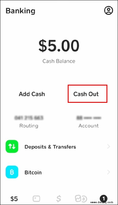 So fügen Sie ein Bankkonto in der Cash App hinzu