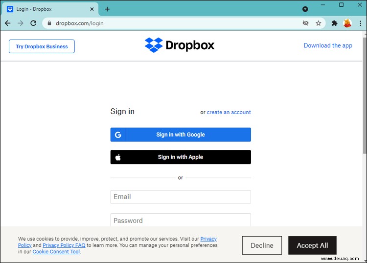 So kündigen Sie ein Dropbox-Abonnement