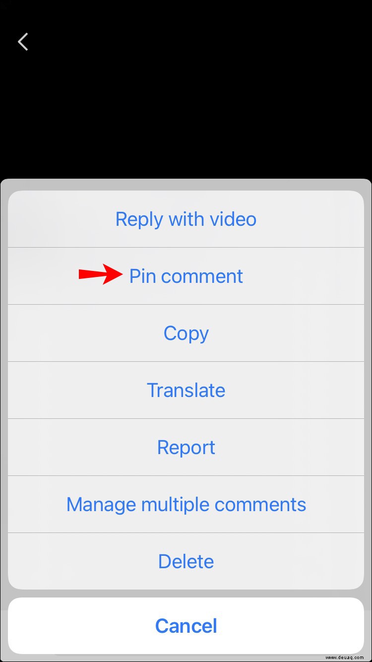 So pinnen Sie einen Kommentar in TikTok