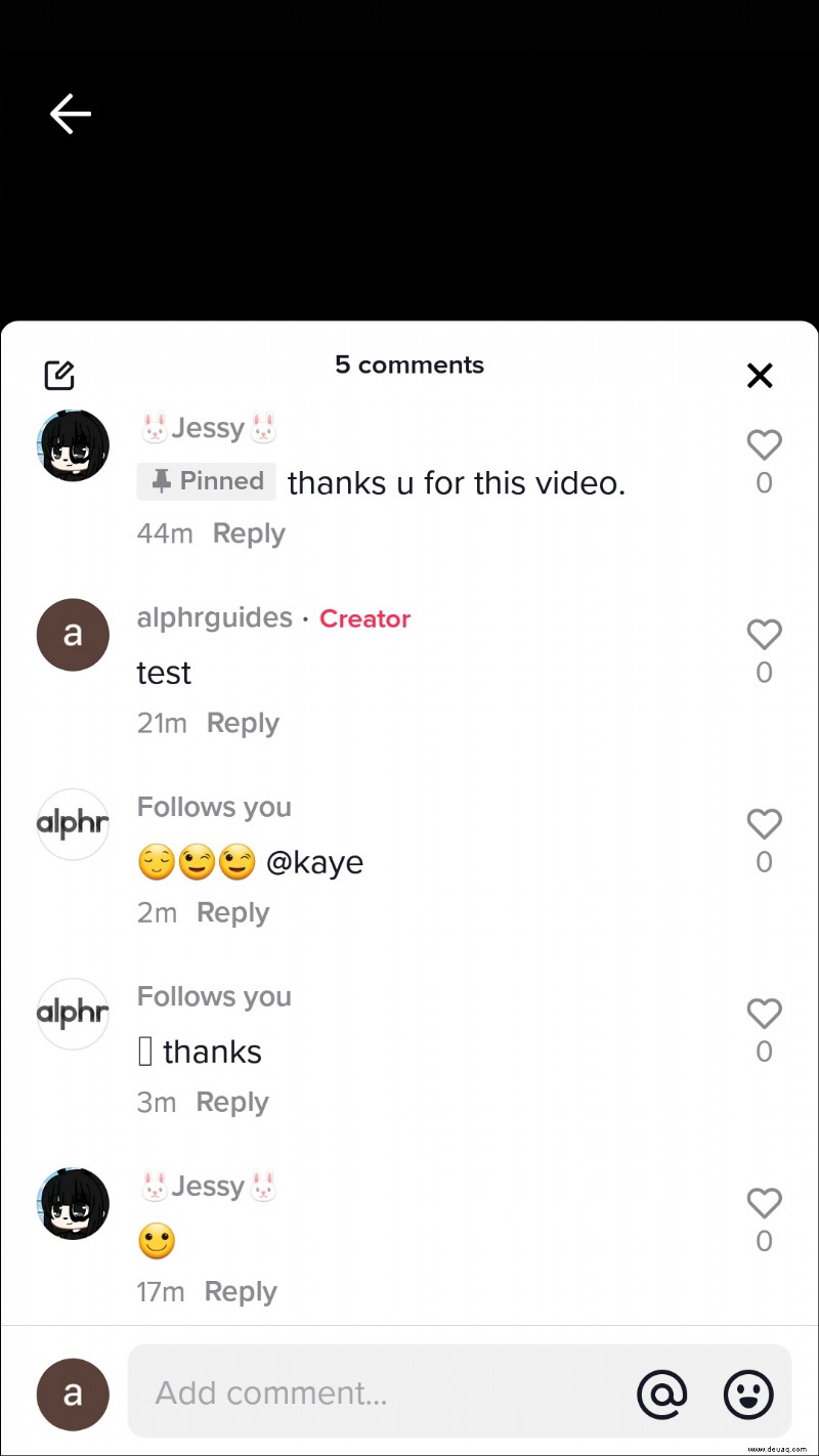 So pinnen Sie einen Kommentar in TikTok