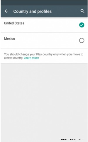 So ändern Sie das Land im Google Play Store