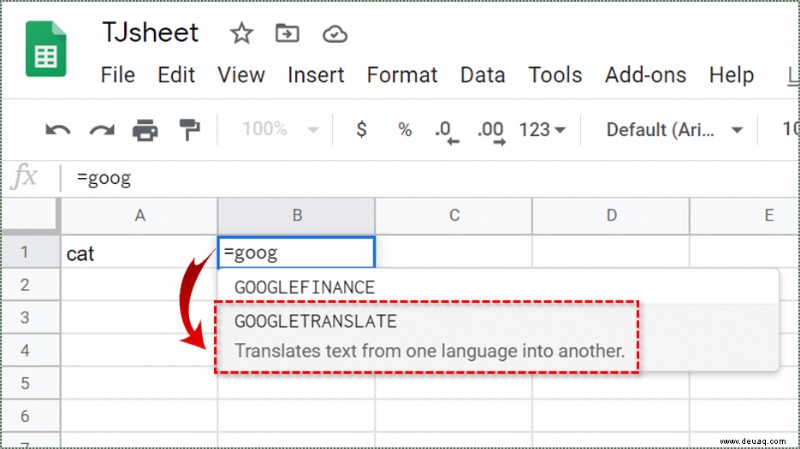 So übersetzen Sie eine Google-Tabelle mit Google Translate