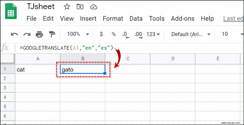 So übersetzen Sie eine Google-Tabelle mit Google Translate