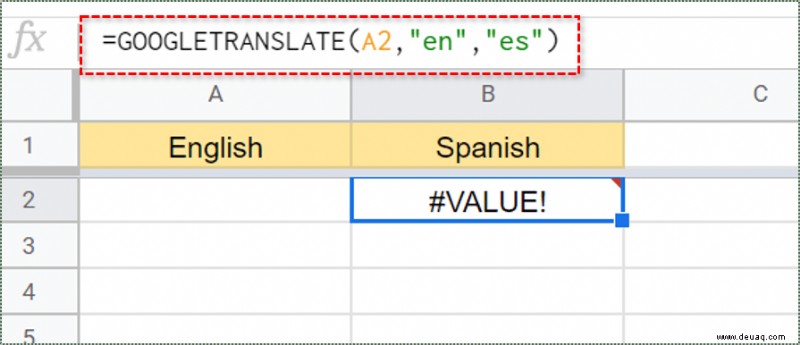 So übersetzen Sie eine Google-Tabelle mit Google Translate