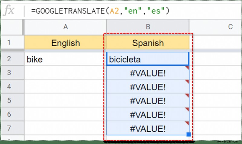 So übersetzen Sie eine Google-Tabelle mit Google Translate