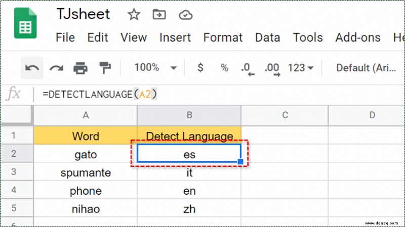 So übersetzen Sie eine Google-Tabelle mit Google Translate