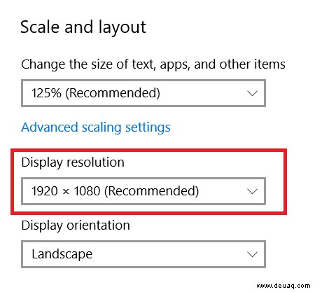 So ändern Sie Ihre Bildschirmauflösung in Windows 10