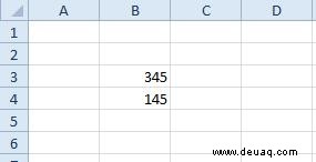 So subtrahieren Sie in Excel mit einer Formel