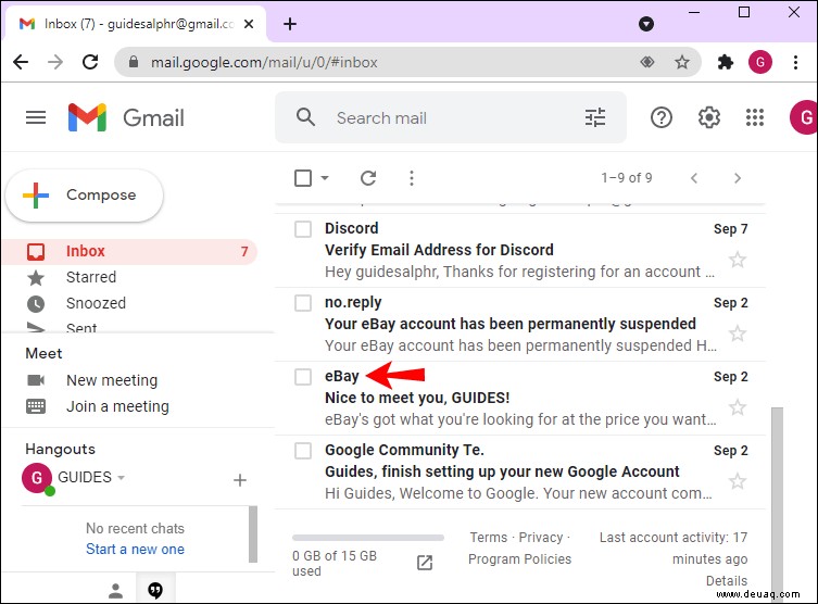 So blockieren Sie eine E-Mail-Adresse in Gmail