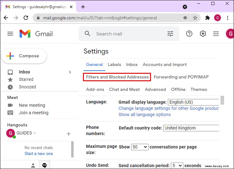 So blockieren Sie eine E-Mail-Adresse in Gmail