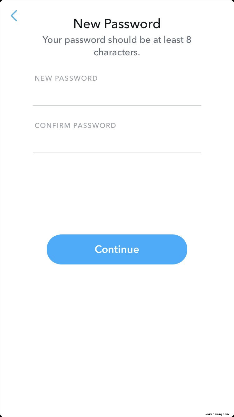 So ändern Sie Ihr Passwort in Snapchat