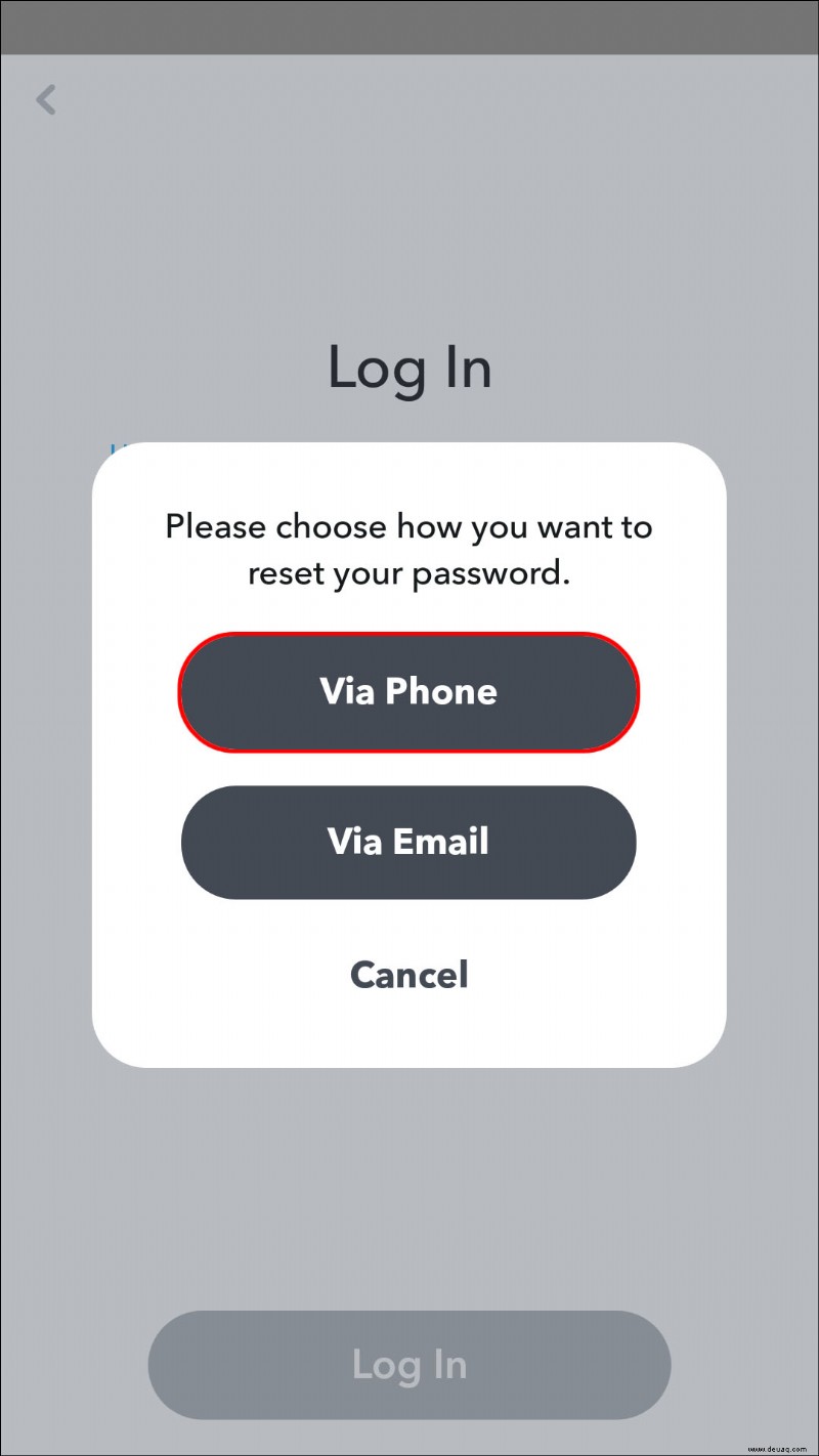 So ändern Sie Ihr Passwort in Snapchat