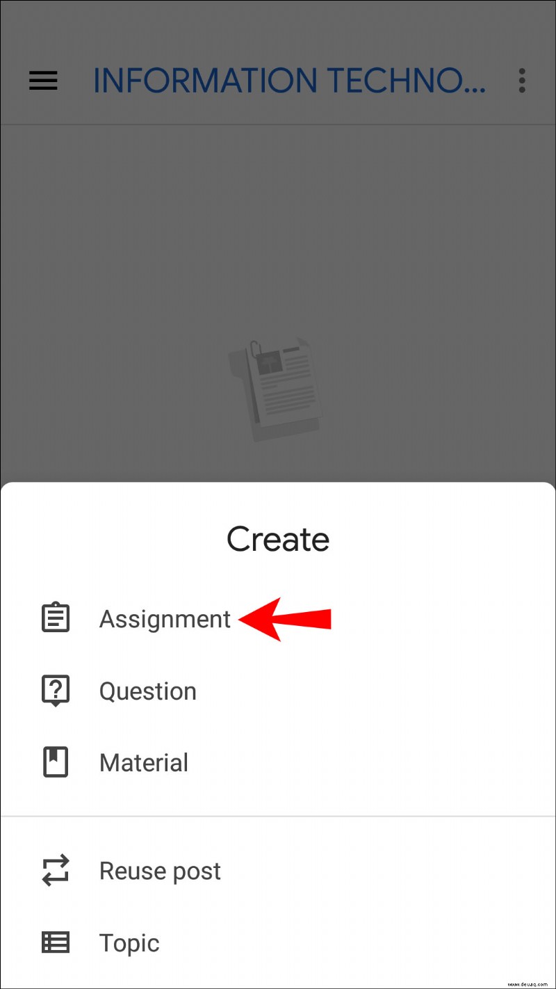 So erstellen Sie eine Aufgabe in Google Classroom