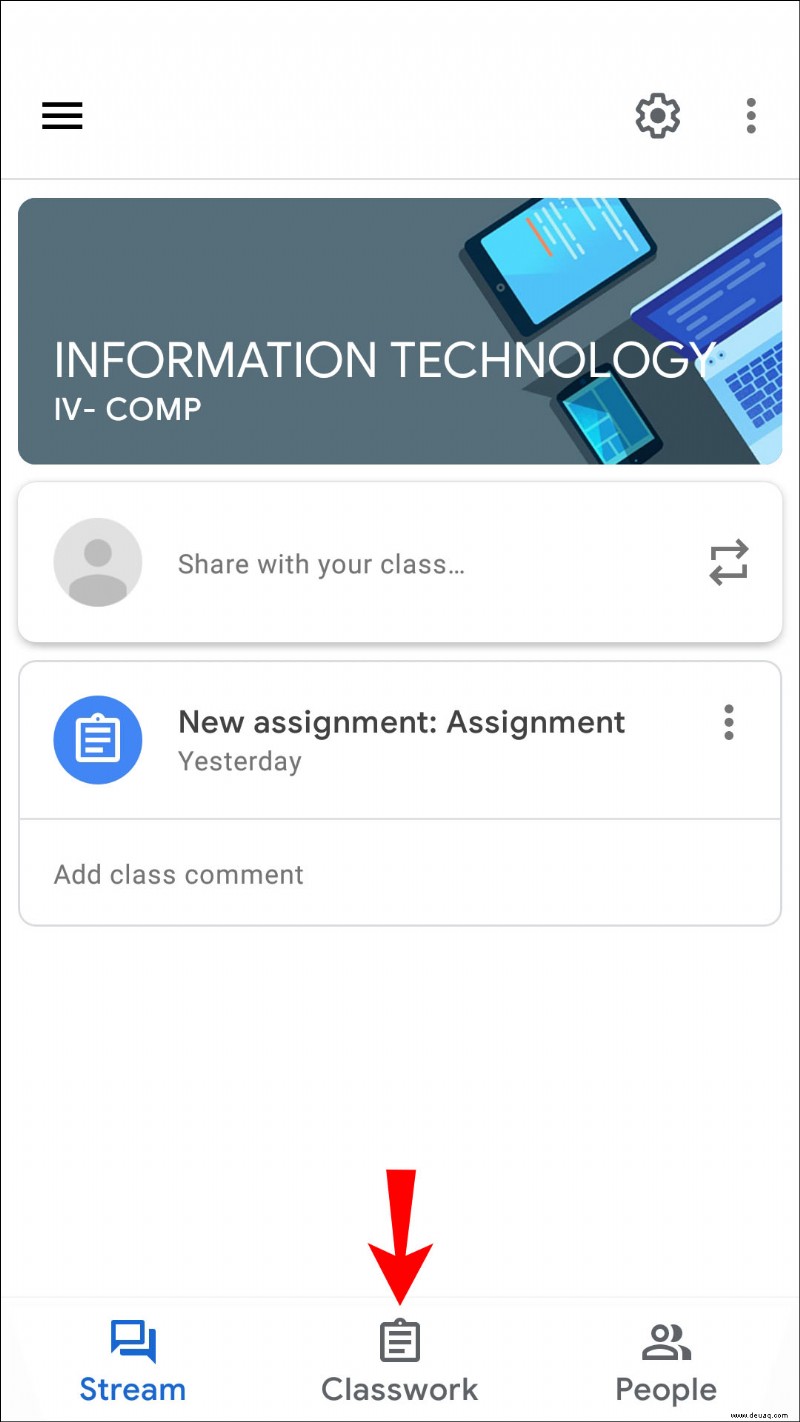 So erstellen Sie eine Aufgabe in Google Classroom