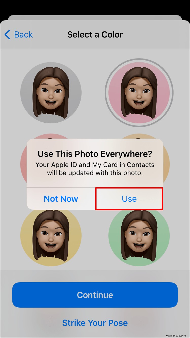 So legen Sie ein Memoji als Apple-ID-Foto fest