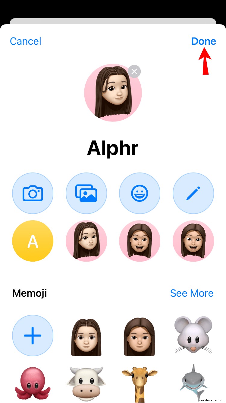 So legen Sie ein Memoji als Apple-ID-Foto fest