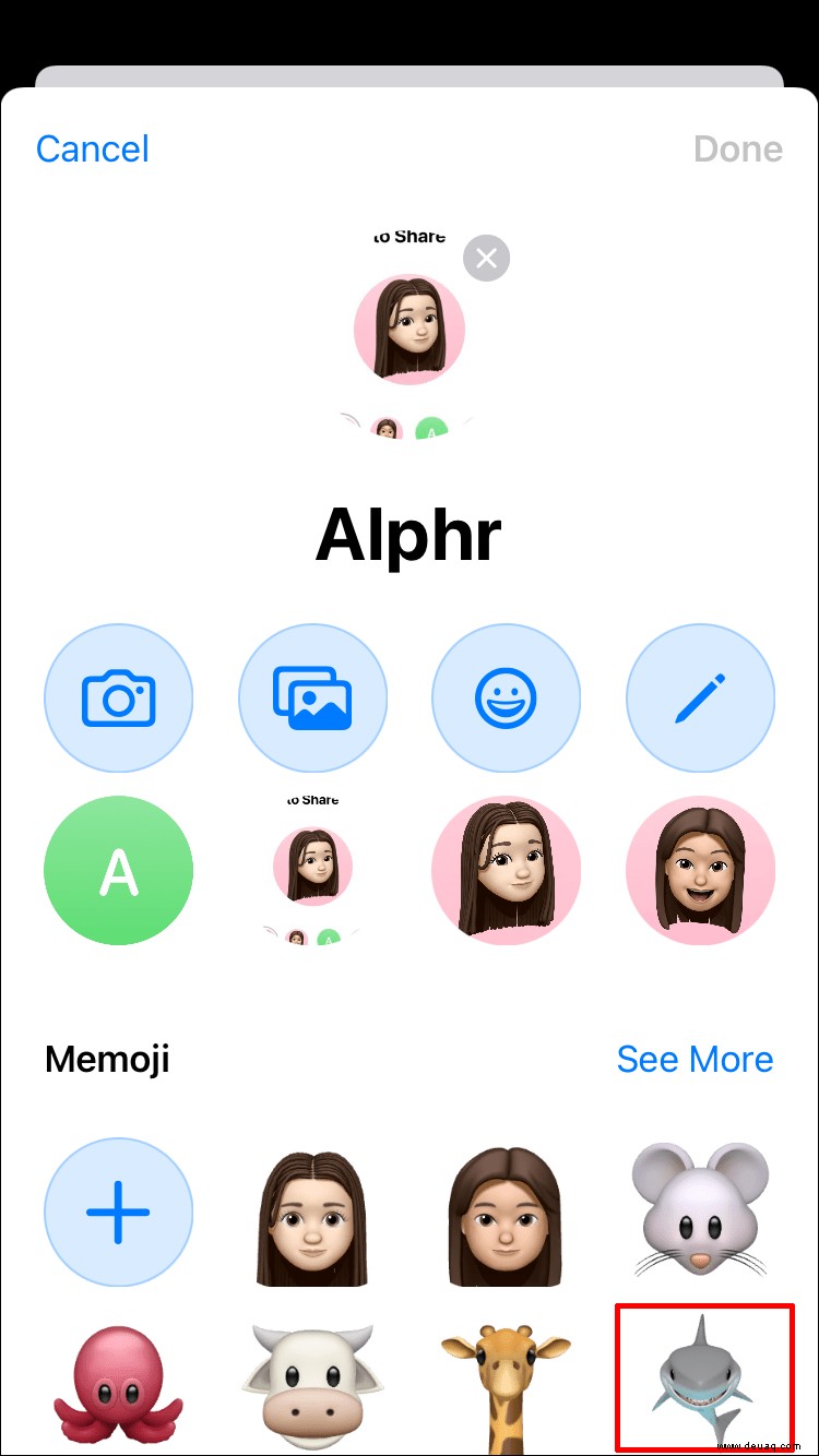 So legen Sie ein Memoji als Apple-ID-Foto fest