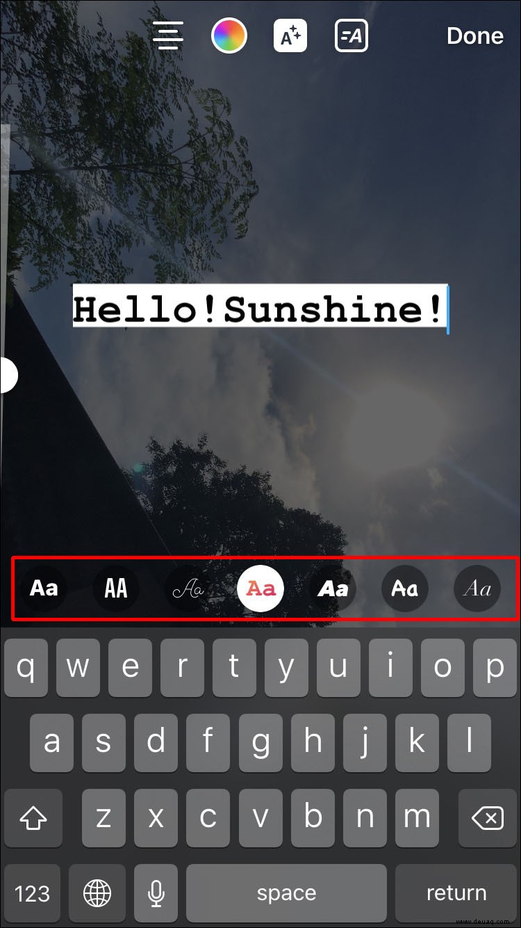 So fügen Sie Text zu Instagram-Geschichten hinzu
