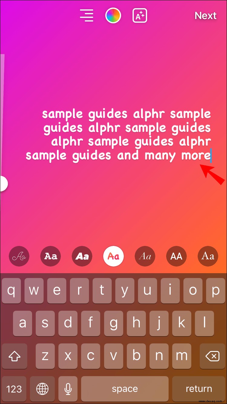 So fügen Sie Text zu Instagram-Geschichten hinzu