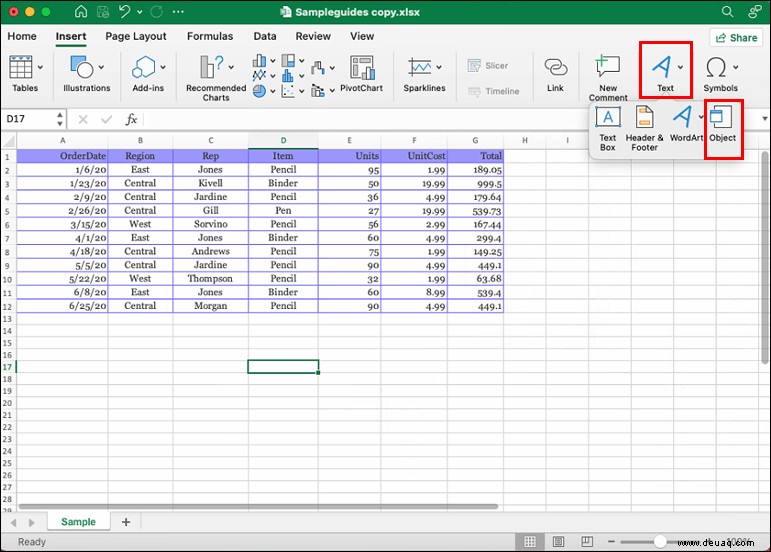 Einbetten einer PDF-Datei in eine Excel-Datei