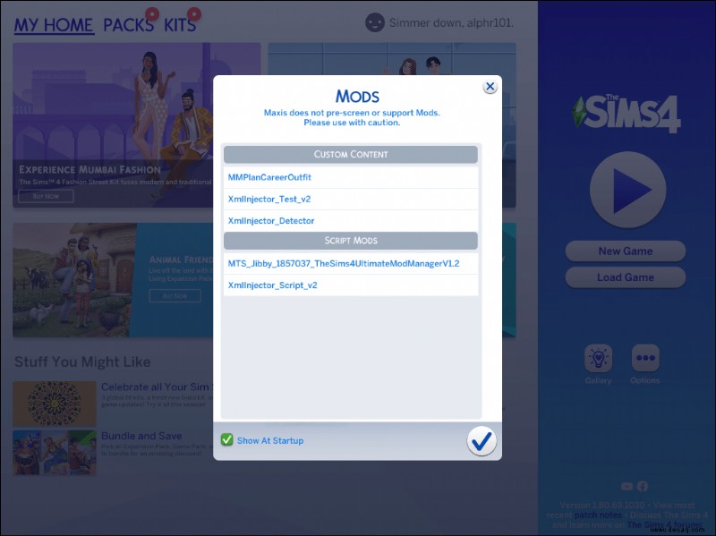 So beheben Sie, dass Sims 4-Mods nicht angezeigt werden