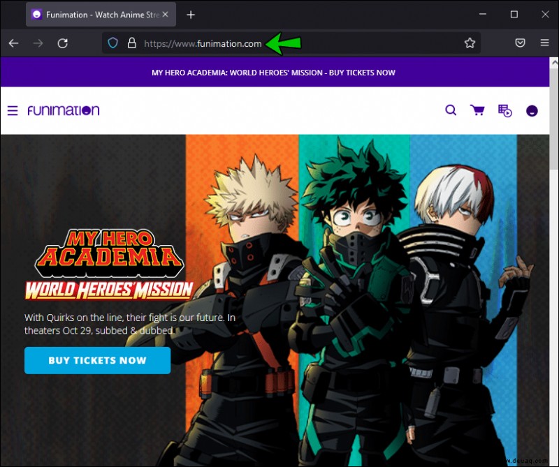 So ändern Sie die Sprache in Funimation