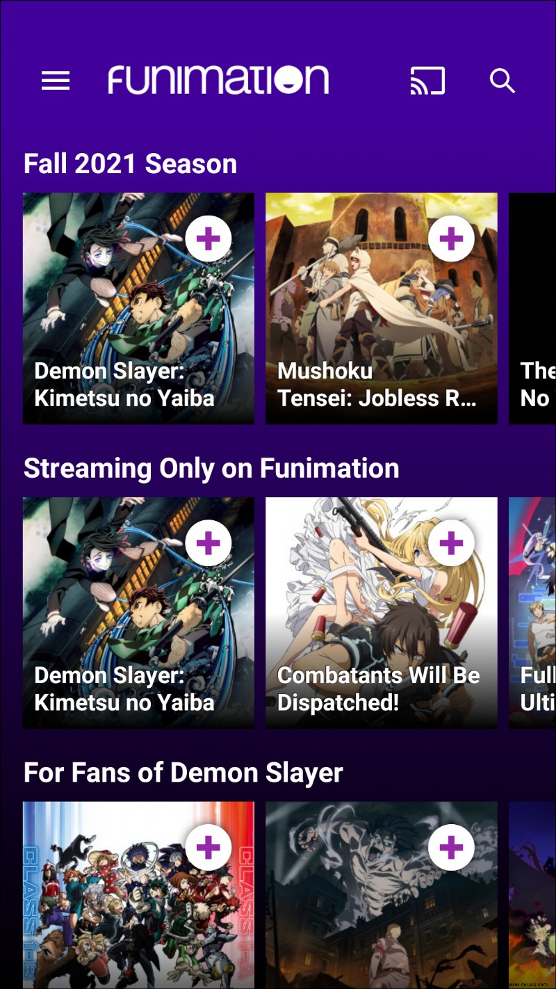 So ändern Sie die Sprache in Funimation