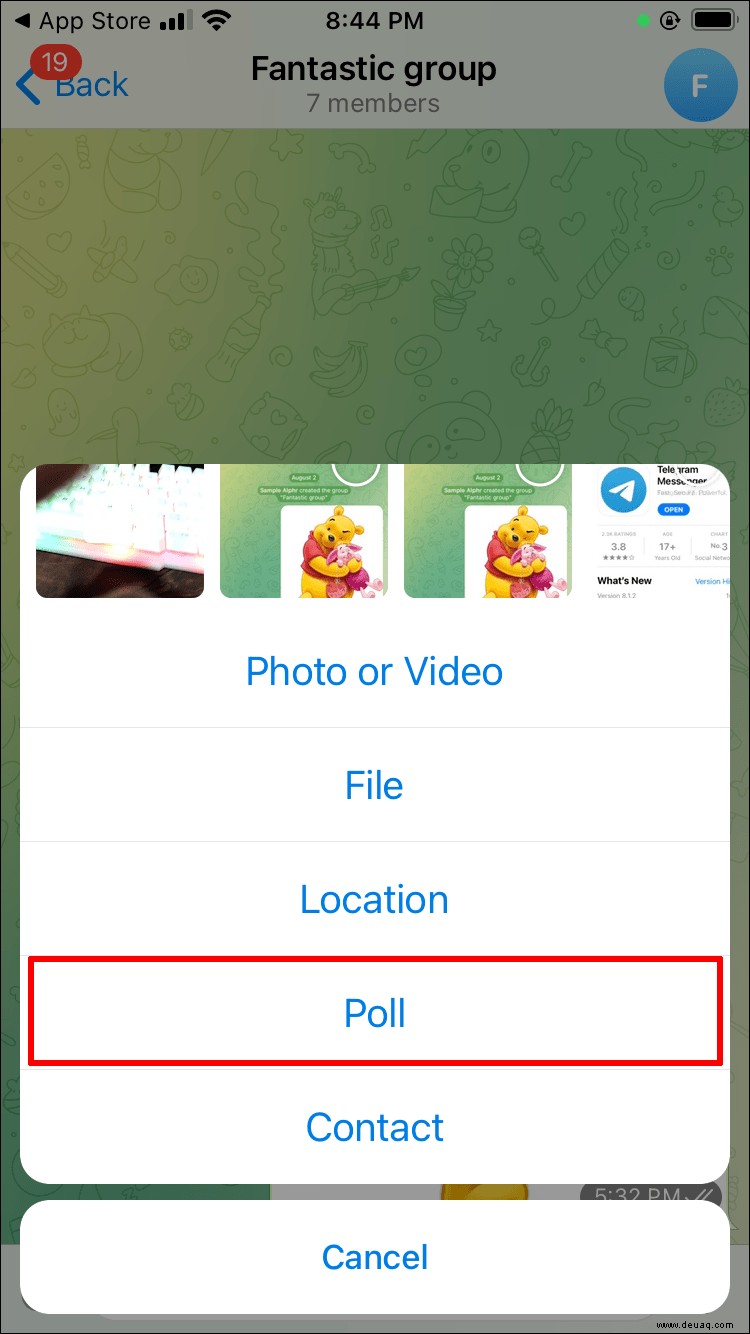 So erstellen Sie eine Umfrage in Telegram auf einem PC oder Mobilgerät