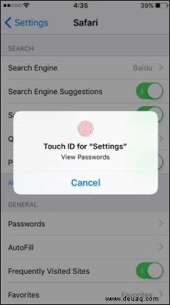 So löschen Sie ein gespeichertes Passwort auf einem iPhone