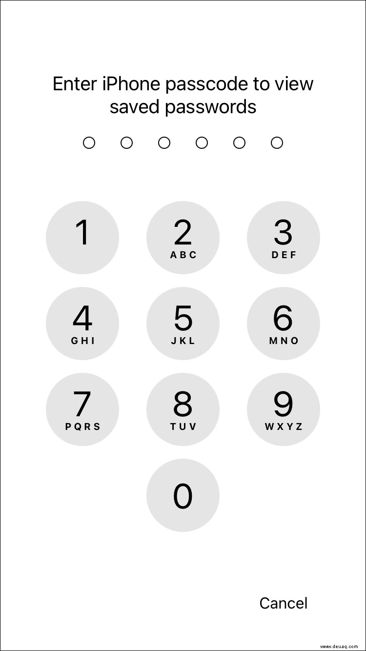 So löschen Sie ein gespeichertes Passwort auf einem iPhone