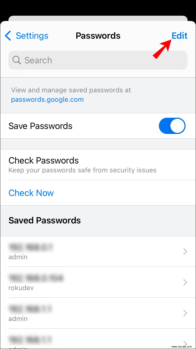 So löschen Sie ein gespeichertes Passwort auf einem iPhone