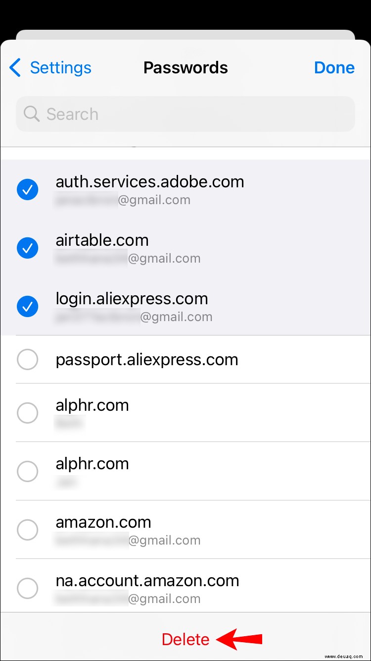 So löschen Sie ein gespeichertes Passwort auf einem iPhone