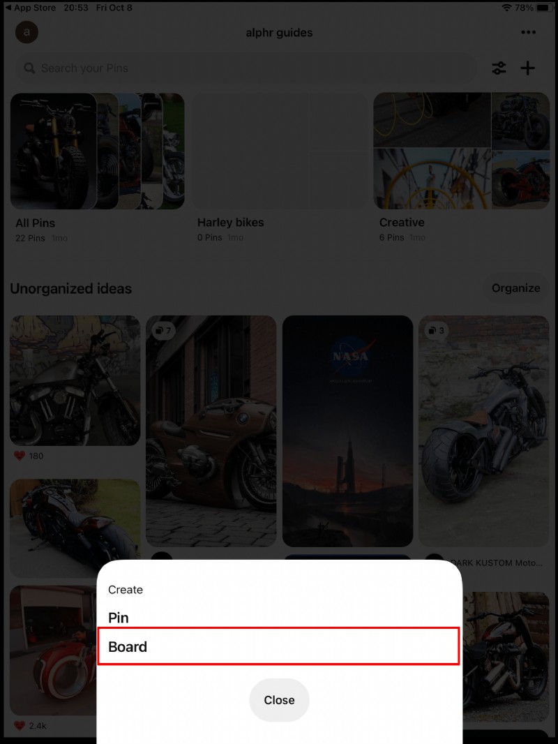 So erstellen Sie ein Board in Pinterest