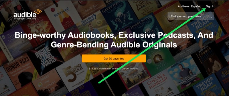 So sehen Sie Ihre Wunschliste in der Audible-App